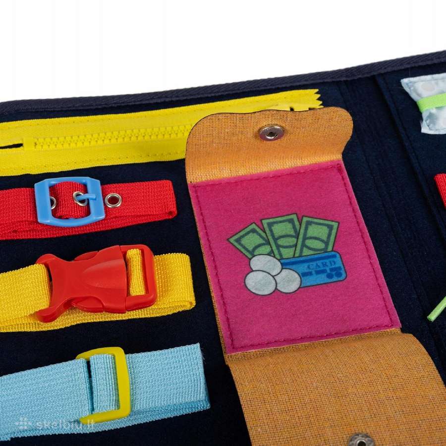 Originali Montessori rankinė busy lenta XXL - nuotraukos Nr. 4