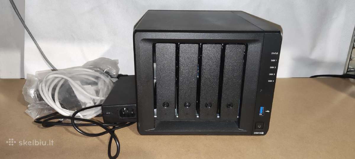 Synology Ds918+ 4 diskų, 16gb RAM, Quad Intel Cpu