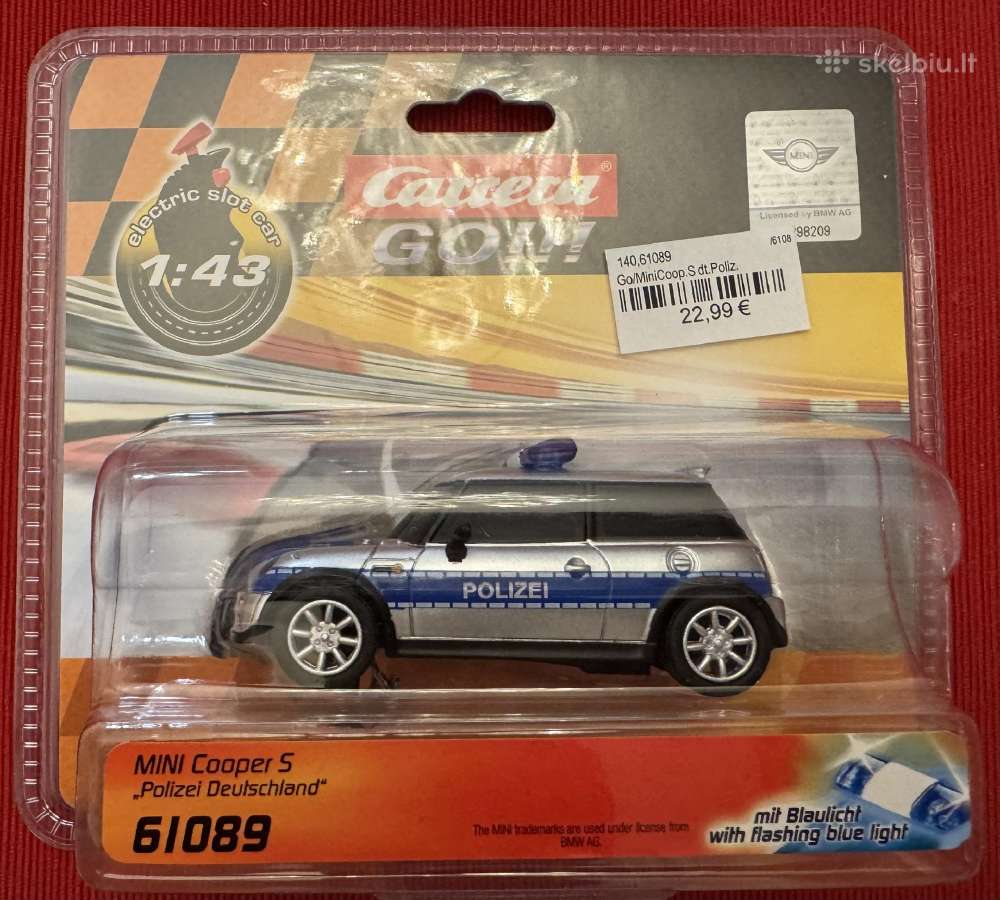 Carrera Go! Mini Cooper S "Polizei Deutchland" - nuotraukos Nr. 3