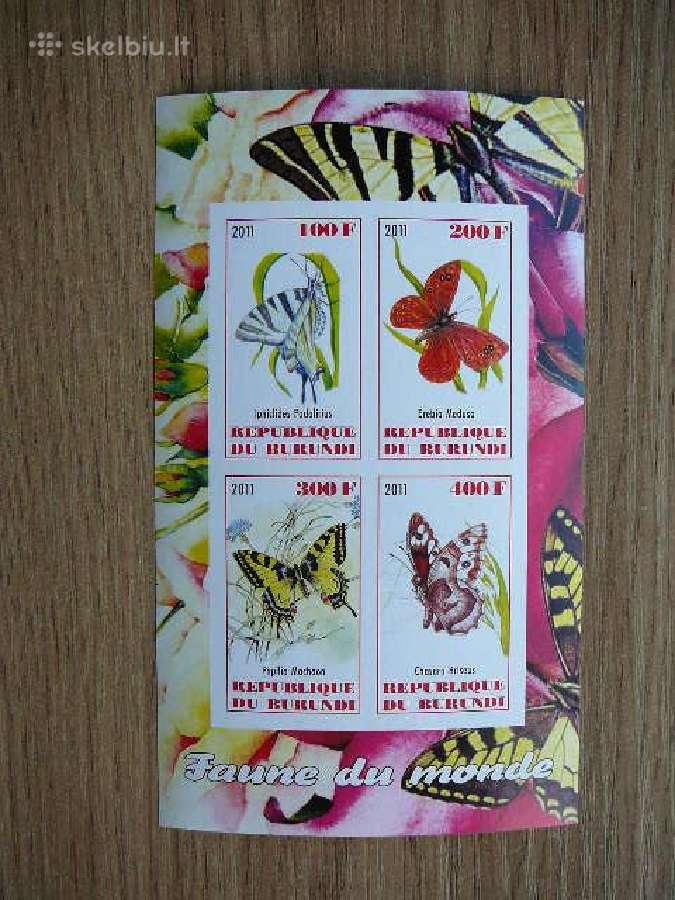 Drugeliai Burundis 2011 svarus g325b