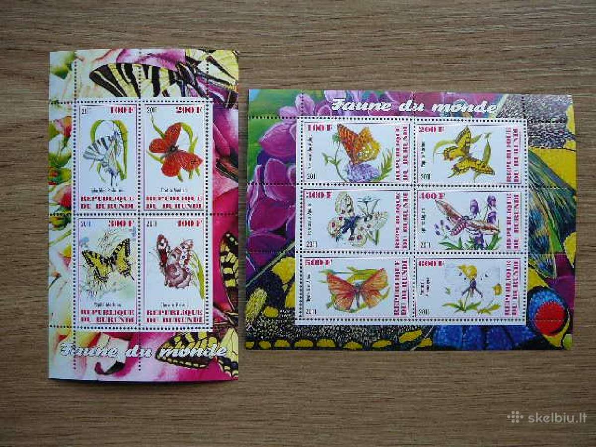 Drugeliai Burundis 2011 svarus g325/6a