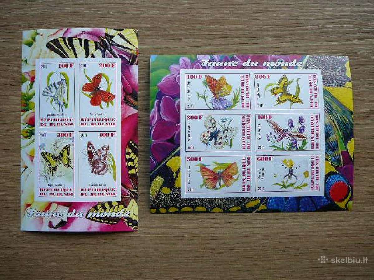 Drugeliai Burundis 2011 svarus g325/6b