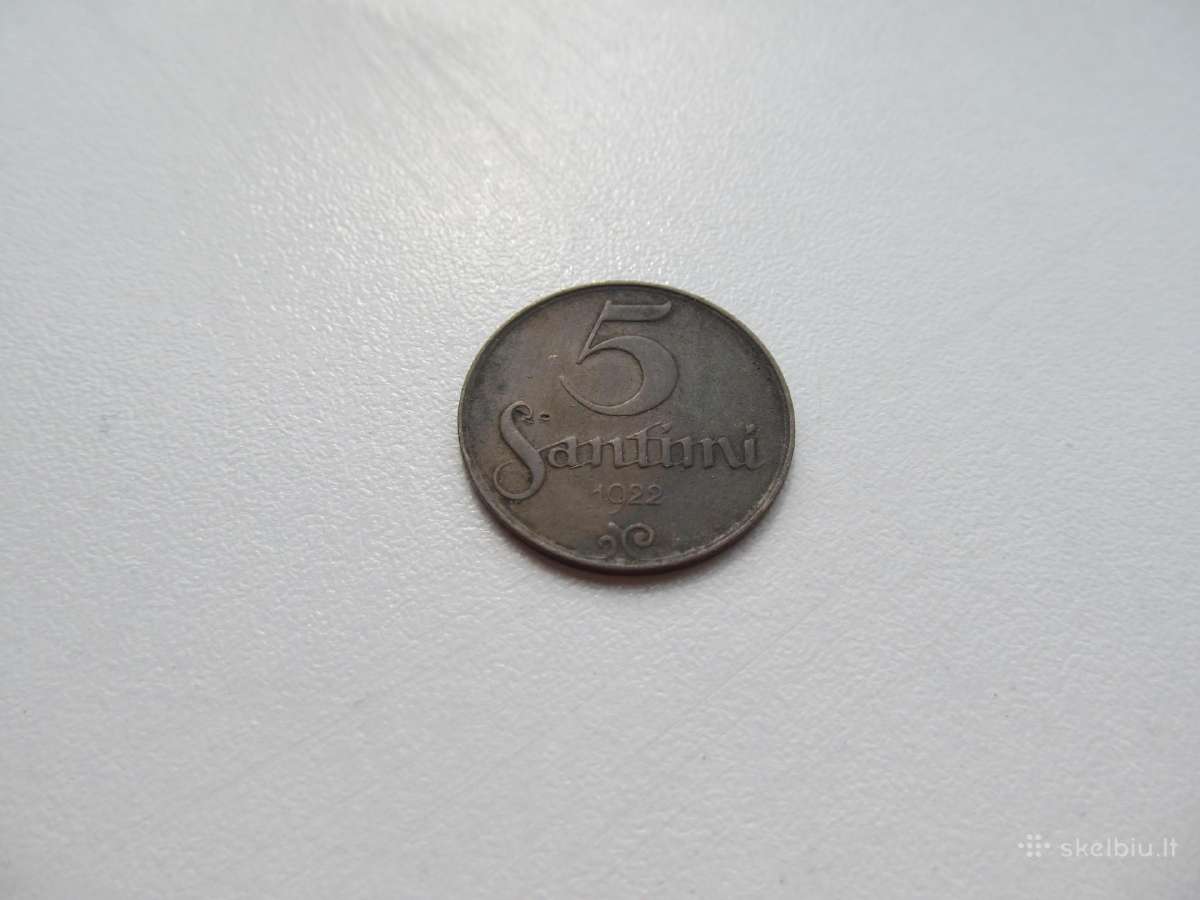 5 santimi , Latvija , 1922