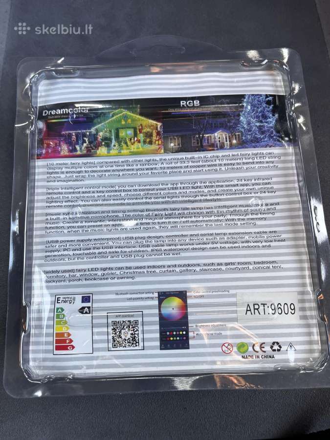 Rgb spalvota LED juosta 5m/10m.rgb priedai jungtys - nuotraukos Nr. 6