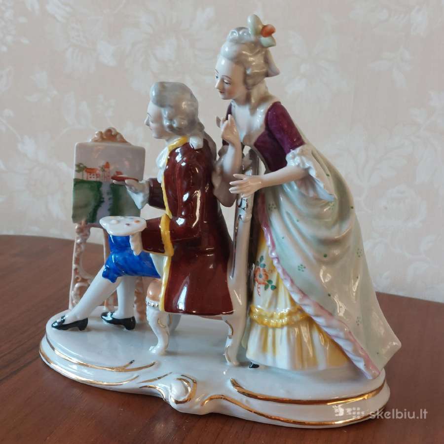 Senovinė statulėlė iš porceliano " Šokanti pora " - nuotraukos Nr. 34