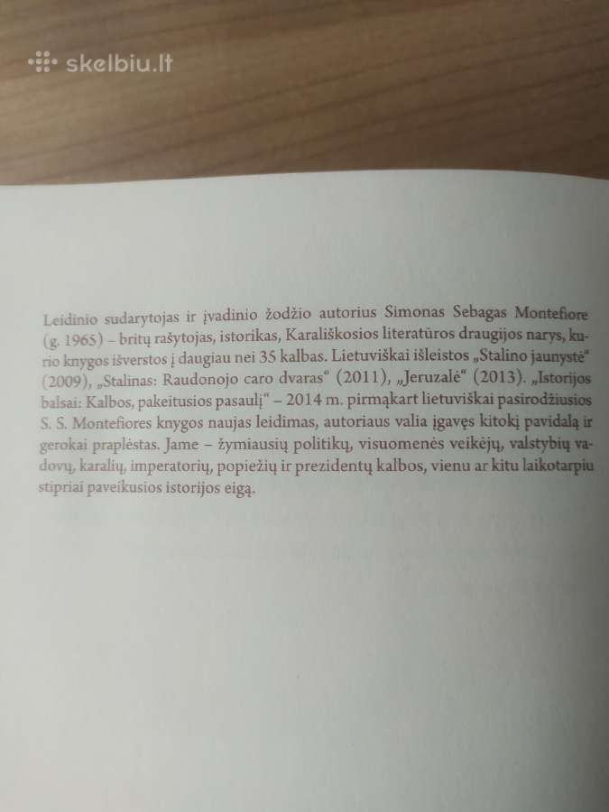 Simon Sebag Montefiore "Istorijos balsai" - nuotraukos Nr. 4