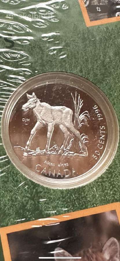 Moneta Canada 1996m. 50 centu, sidabras