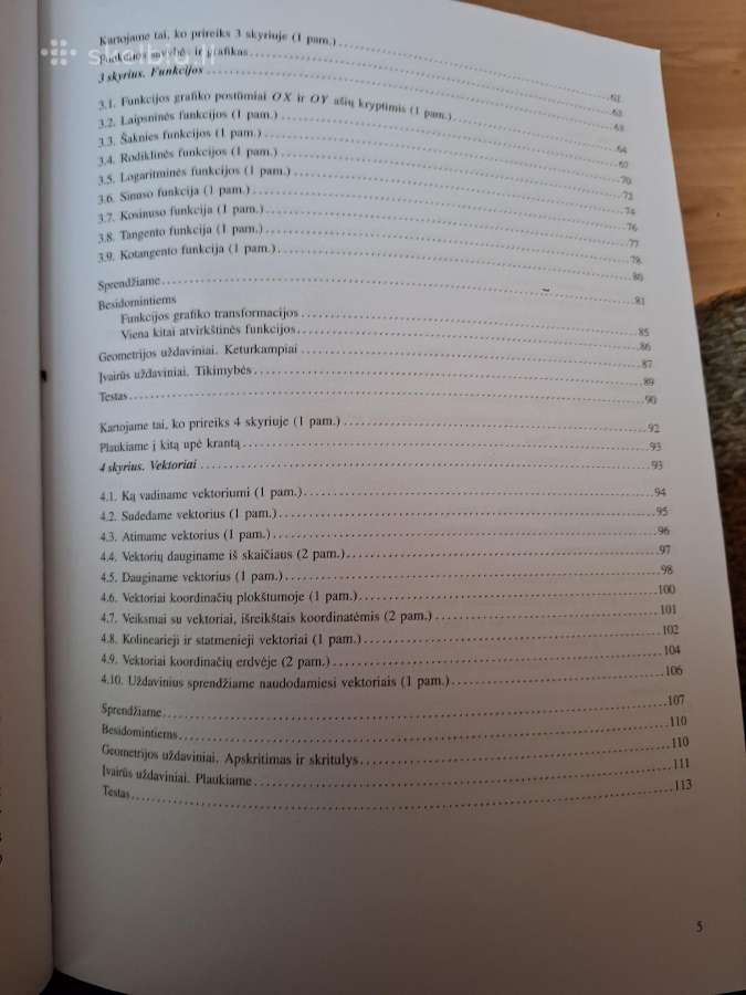 Patarimai. Matematika Tau plius. 11 klasė - nuotraukos Nr. 5