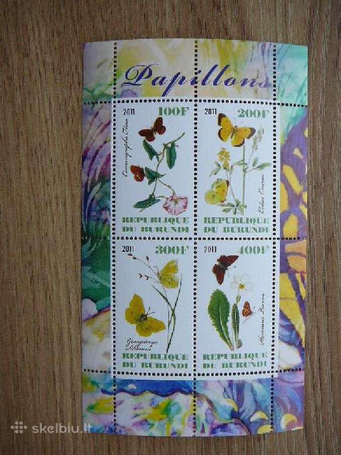 Drugeliai Geles Burundis 2011 svarus g398a