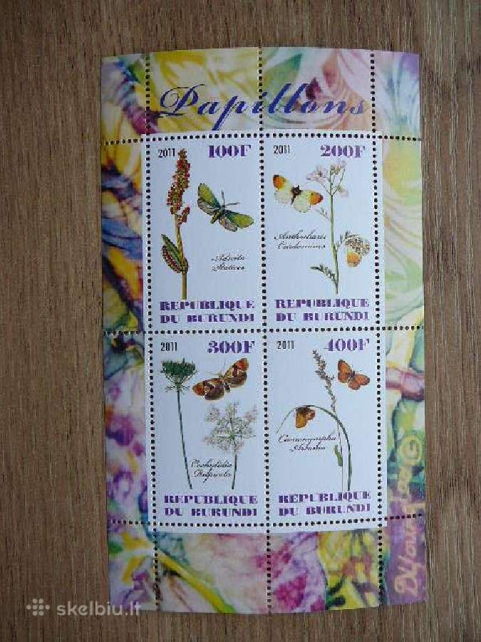 Drugeliai Geles Burundis 2011 svarus g400a