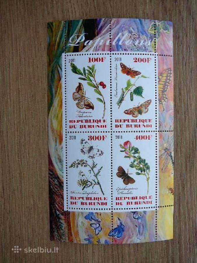 Drugeliai Geles Burundis 2011 svarus g401a