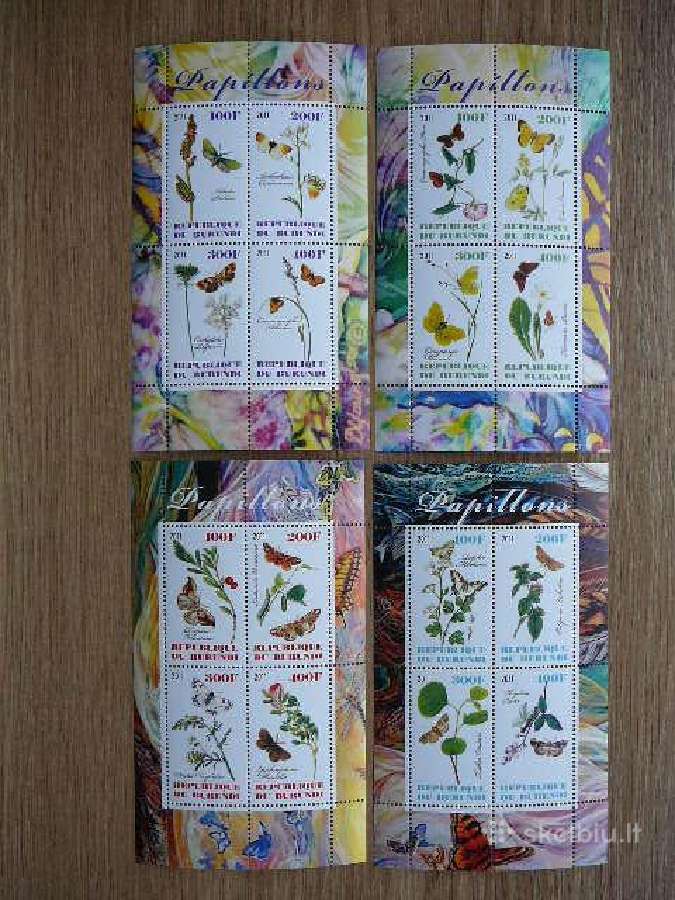 Drugeliai Geles Burundis 2011 svarus g398/1a