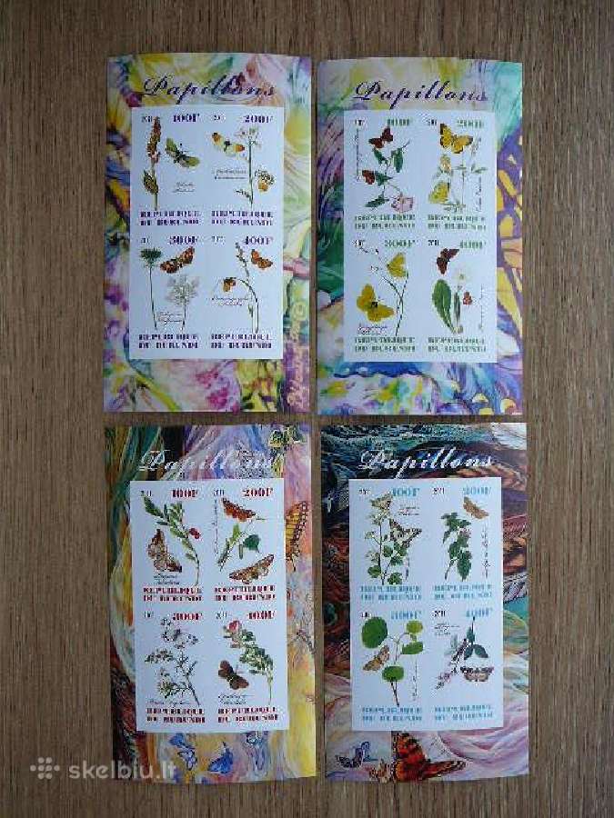 Drugeliai Geles Burundis 2011 svarus g398/1b