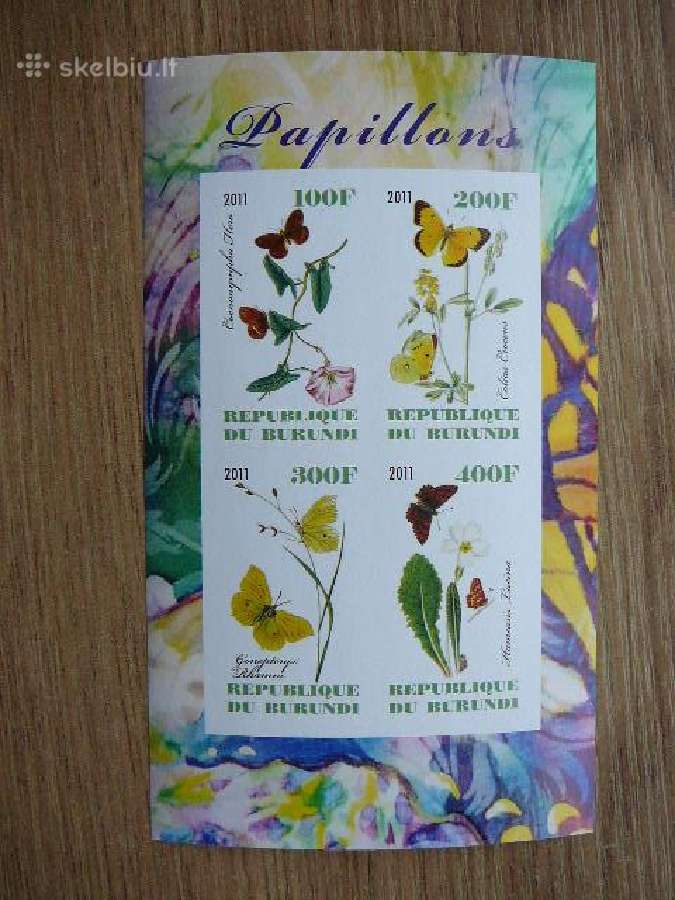 Drugeliai Geles Burundis 2011 svarus g398b