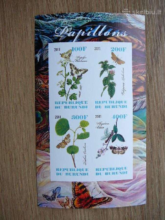 Drugeliai Geles Burundis 2011 svarus g399b