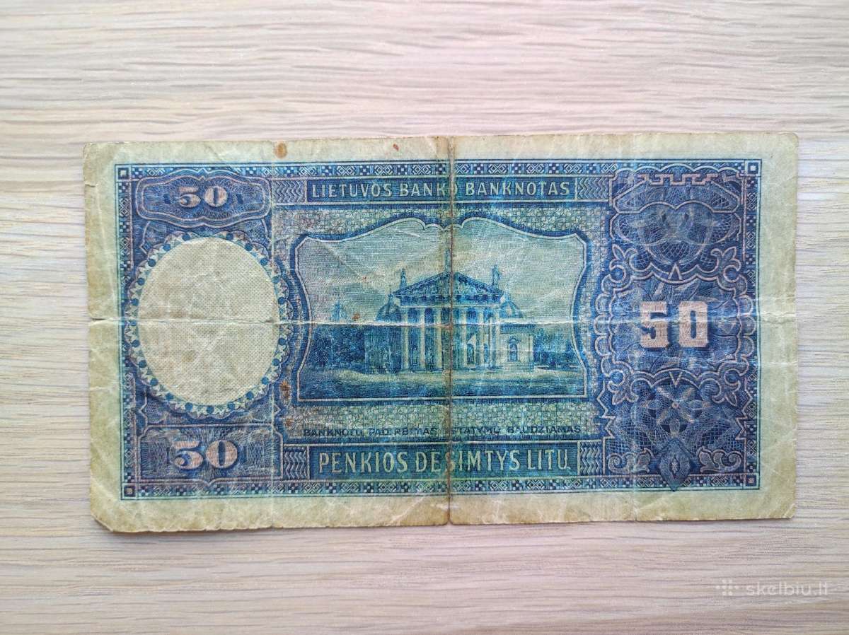 50 litu tarpukario 1928m - nuotraukos Nr. 2