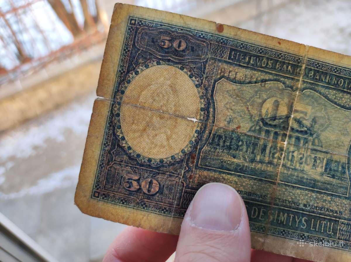 50 litu tarpukario 1928m - nuotraukos Nr. 8