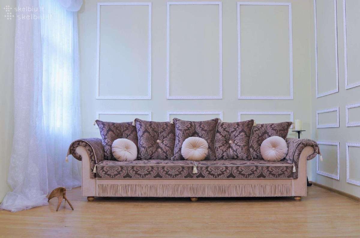 Klasikinė sofa su miegamąją funkcija - nuotraukos Nr. 4