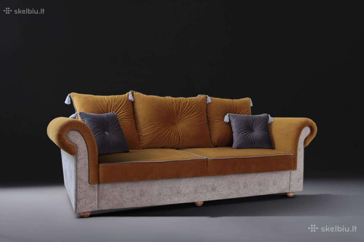 Klasikinė sofa su miegamąją funkcija - nuotraukos Nr. 5