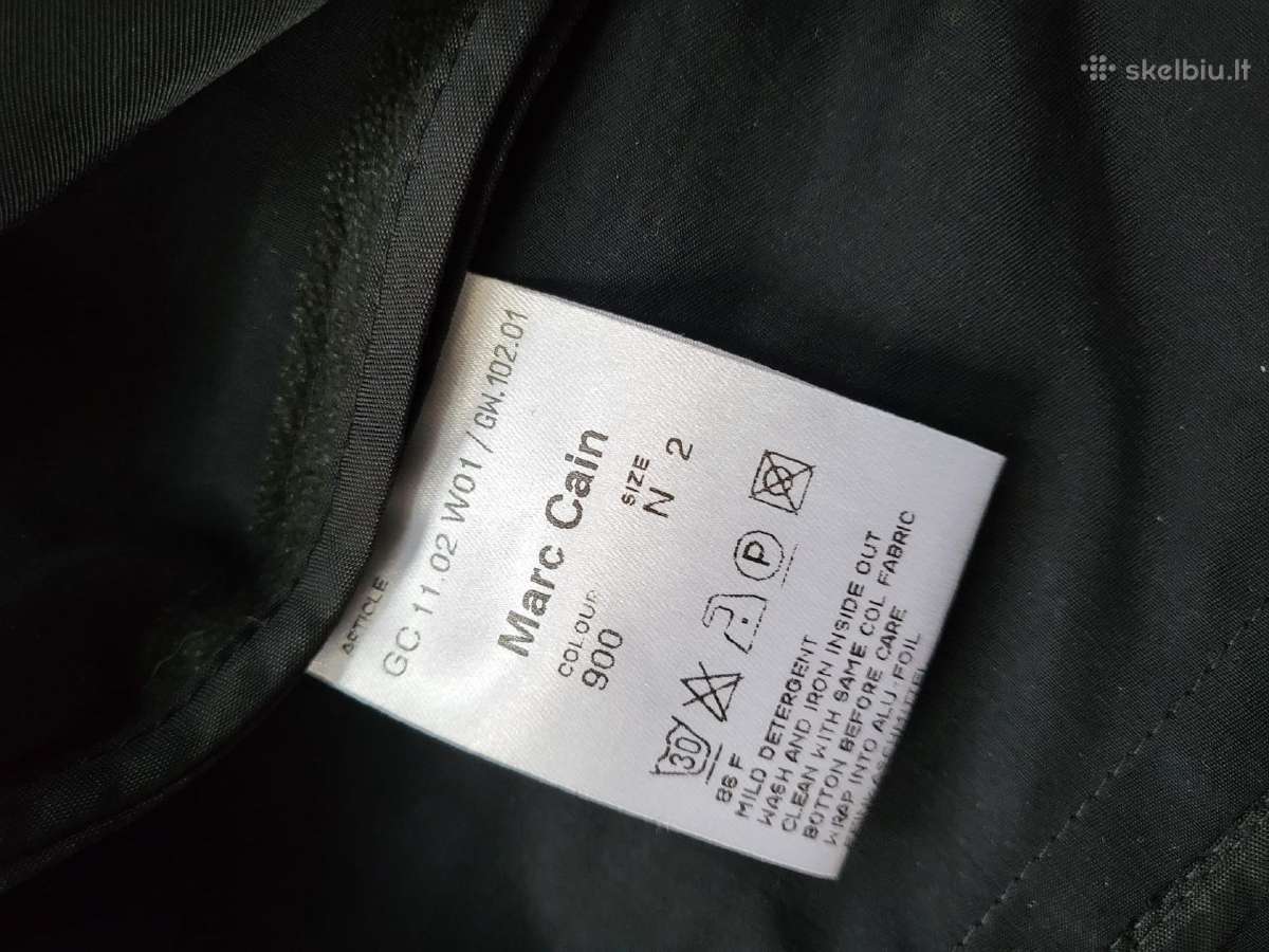 Marccain juodas lietpaltis S dydžio - nuotraukos Nr. 15