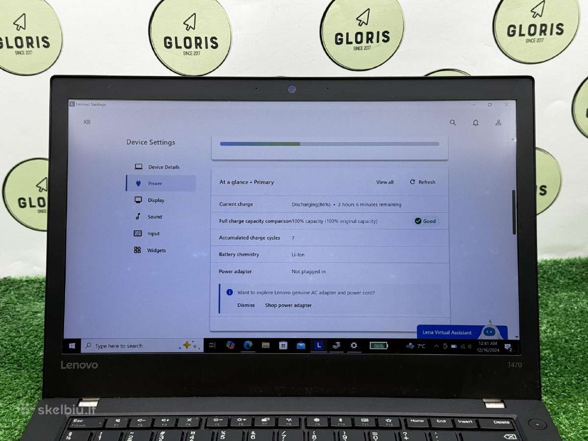 Lenovo Thinkpad T470 i5-7200u 8gb 256gb #1-15 - nuotraukos Nr. 4