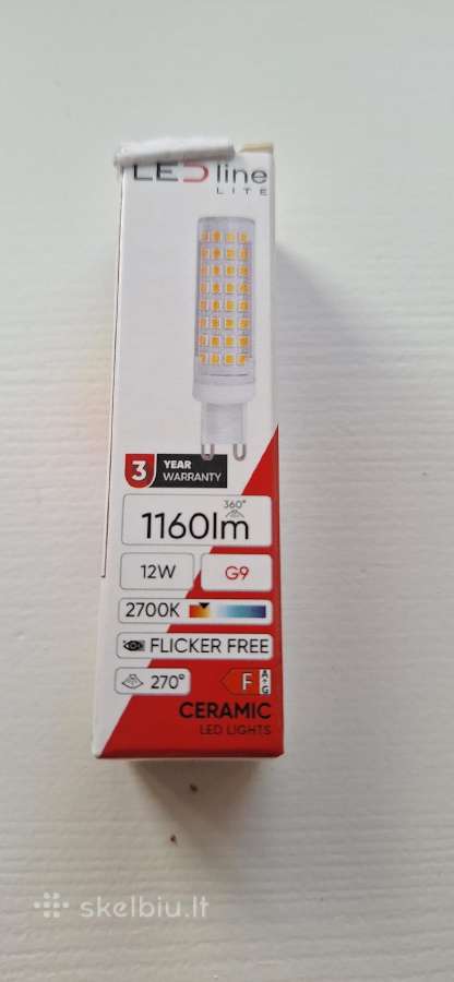 LED G9 12w 2700k 1160lm