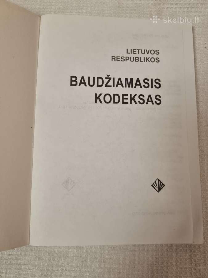 Lietuvos Baudžiamasis kodeksas - nuotraukos Nr. 2