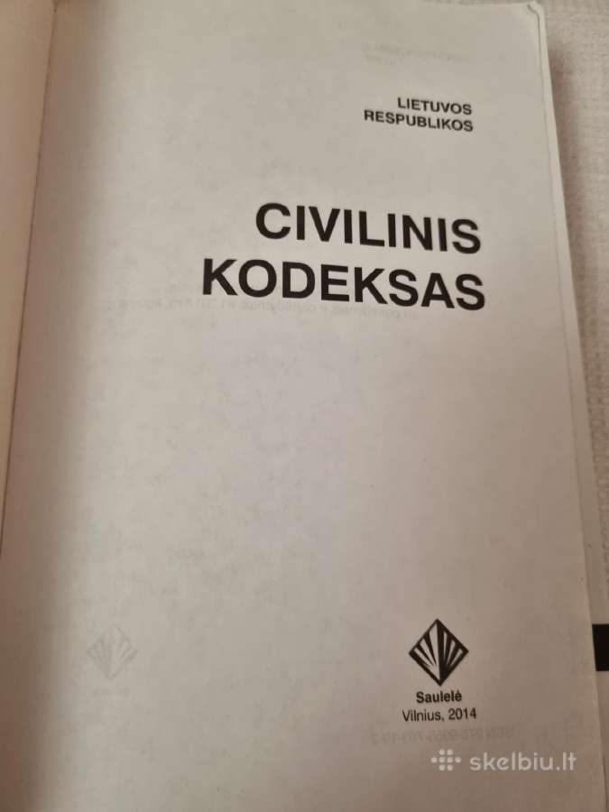 Lietuvos respublikos Civilinis kodeksas - nuotraukos Nr. 2
