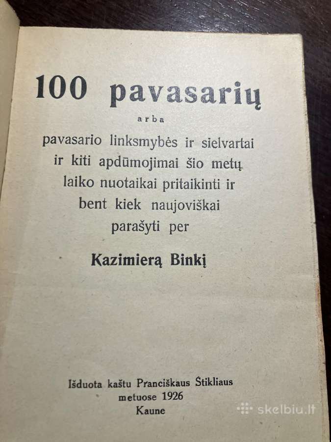 Kazys Binkis - 100 Pavasarių. 1926m. - nuotraukos Nr. 2