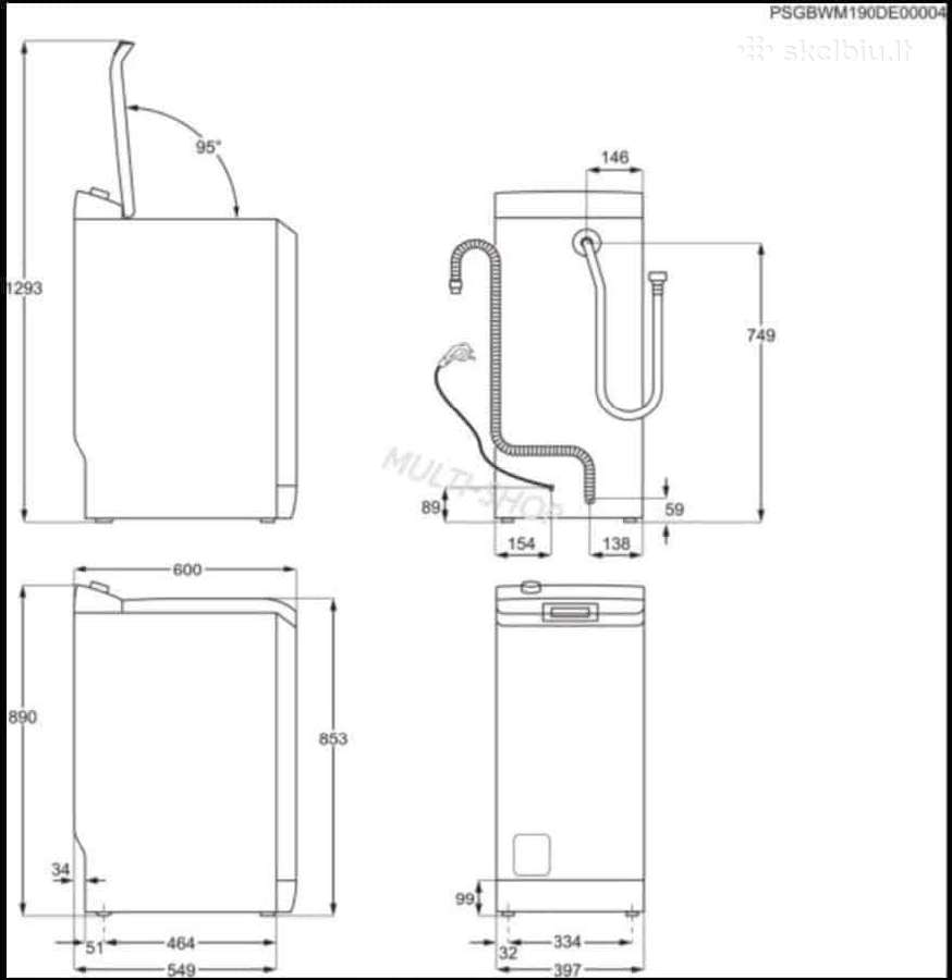 Aeg Prosteam 7000 serija 40cm, 7kg ,E - nuotraukos Nr. 16