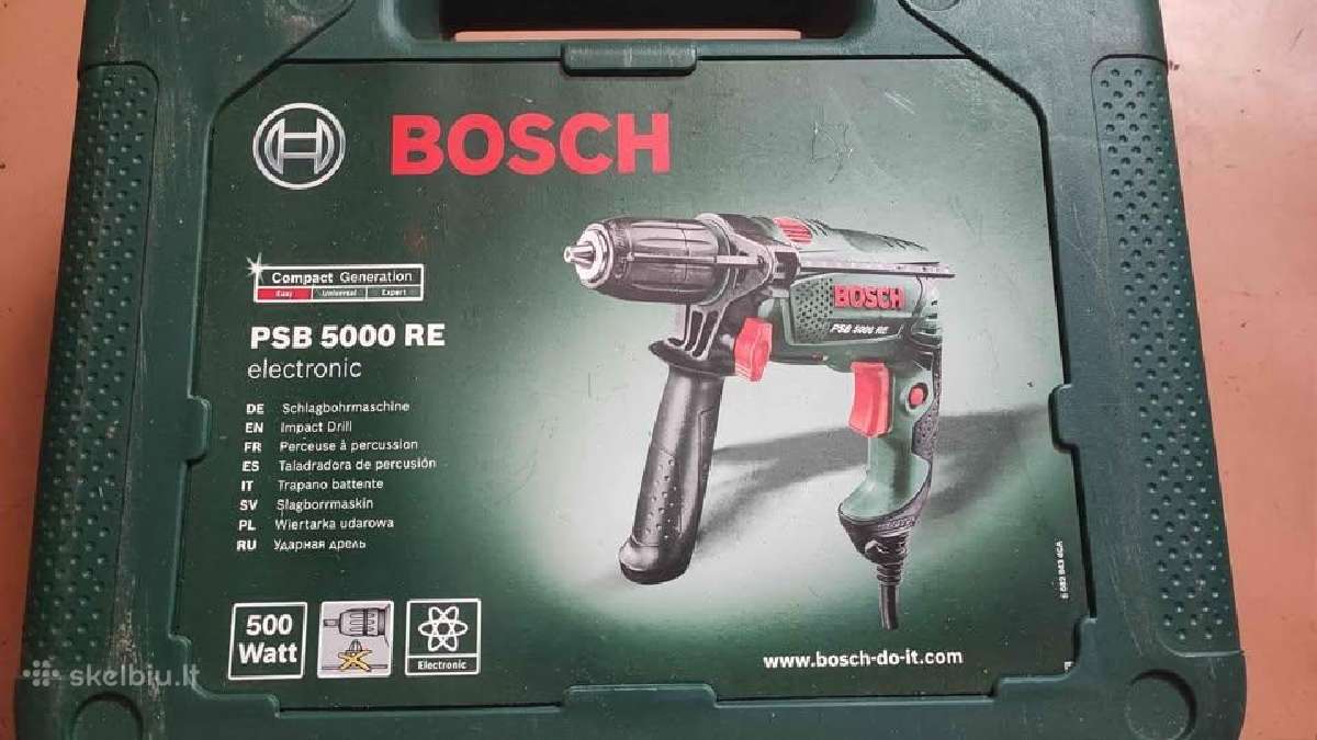 Bosch psb 5000 Re perforatorius - nuotraukos Nr. 2