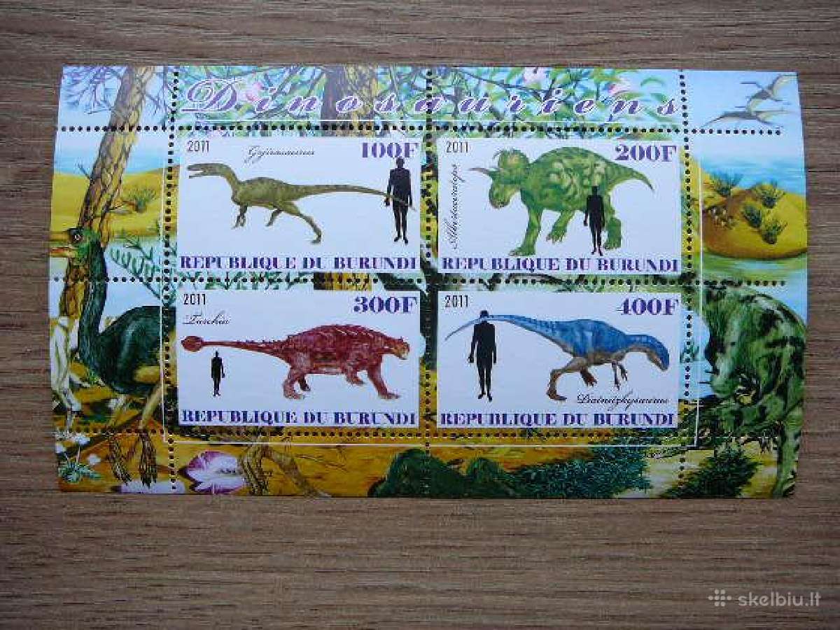 Dinozaurai Burundis 2011 svarus g402a