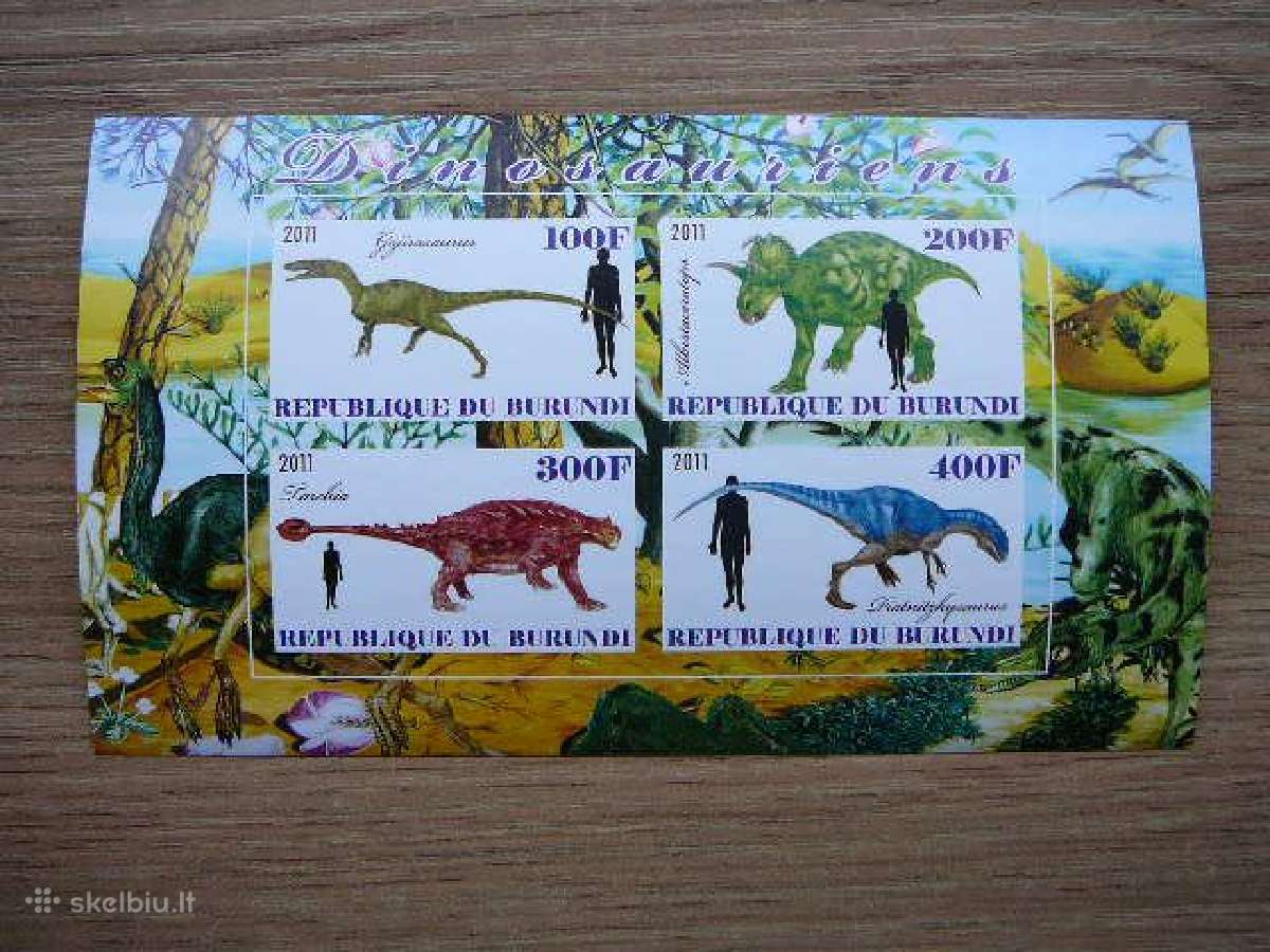 Dinozaurai Burundis 2011 svarus g402b