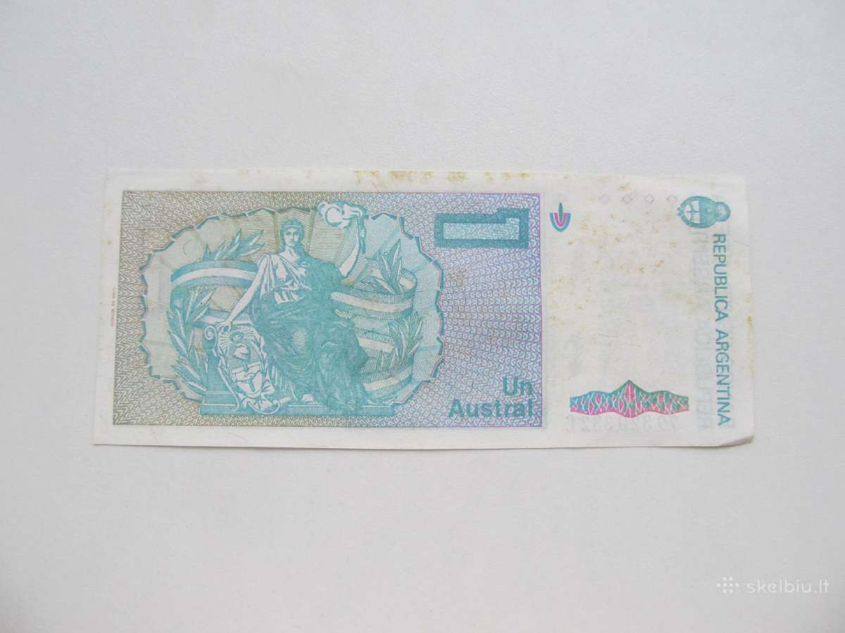 1 austral , Argentina , 1986 - nuotraukos Nr. 2