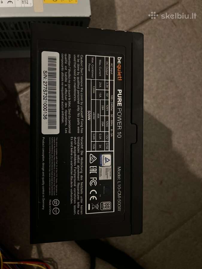 7vnt Psu maitinimo blokai Bequite Fujitsu Codegen - nuotraukos Nr. 2