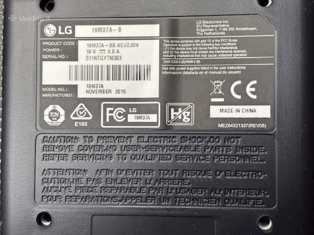 Monitorius LG LED 19m37a-b - nuotraukos Nr. 4