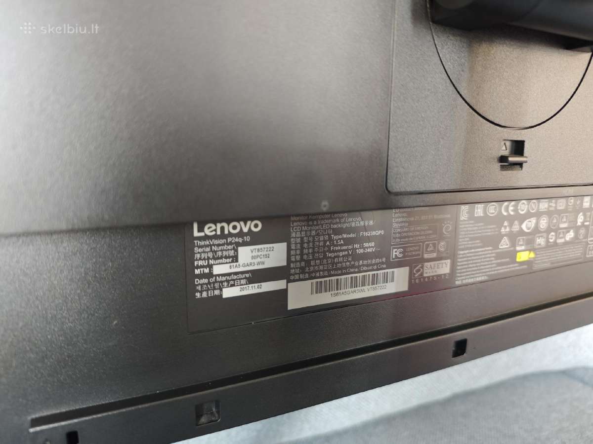 Lenovo Thinkvision P24q-10 - nuotraukos Nr. 5