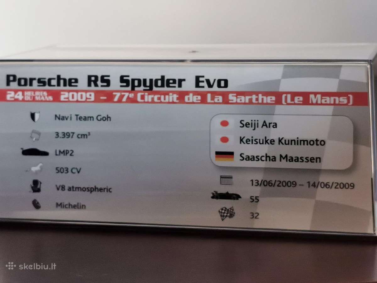 1:43 Porsche RS Spyder EVO 2008 Le Mans - nuotraukos Nr. 7