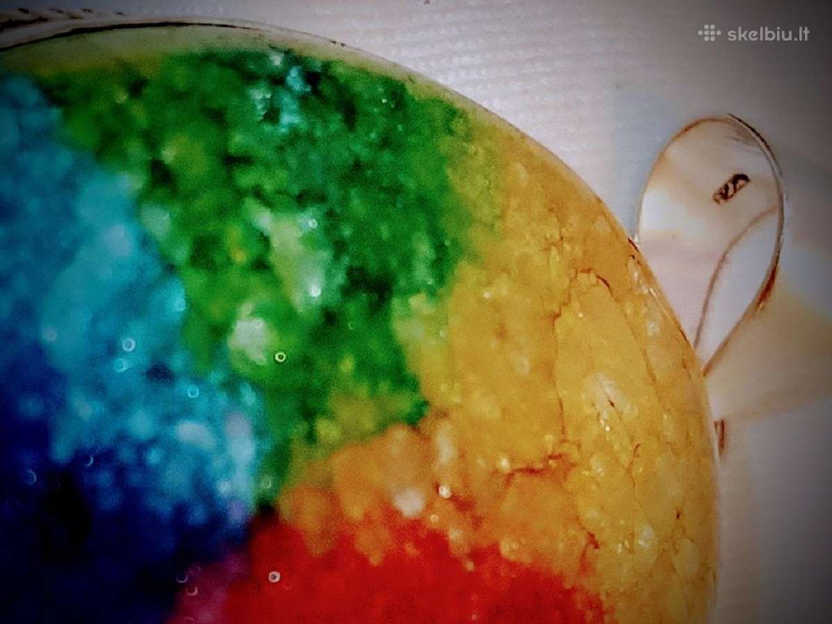Sidabrinis rinkinys - žiedas ir pakabukas Rainbow - nuotraukos Nr. 4