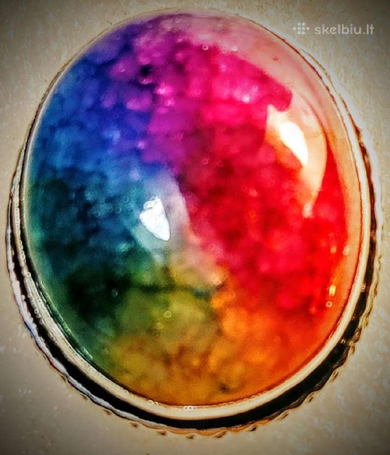 Sidabrinis rinkinys - žiedas ir pakabukas Rainbow - nuotraukos Nr. 7