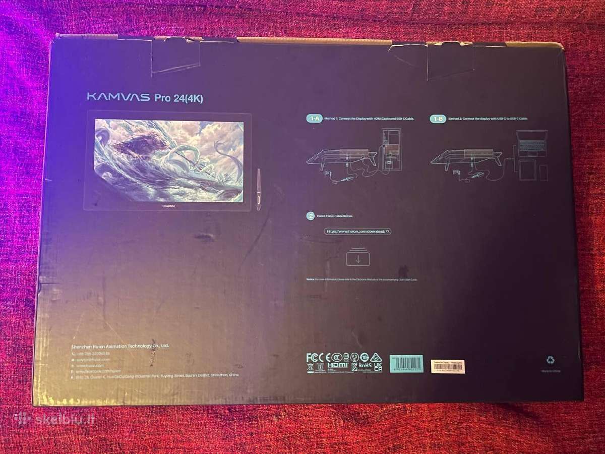 Grafinė planšetė Huion Kamvas Pro 24 4k - nuotraukos Nr. 2