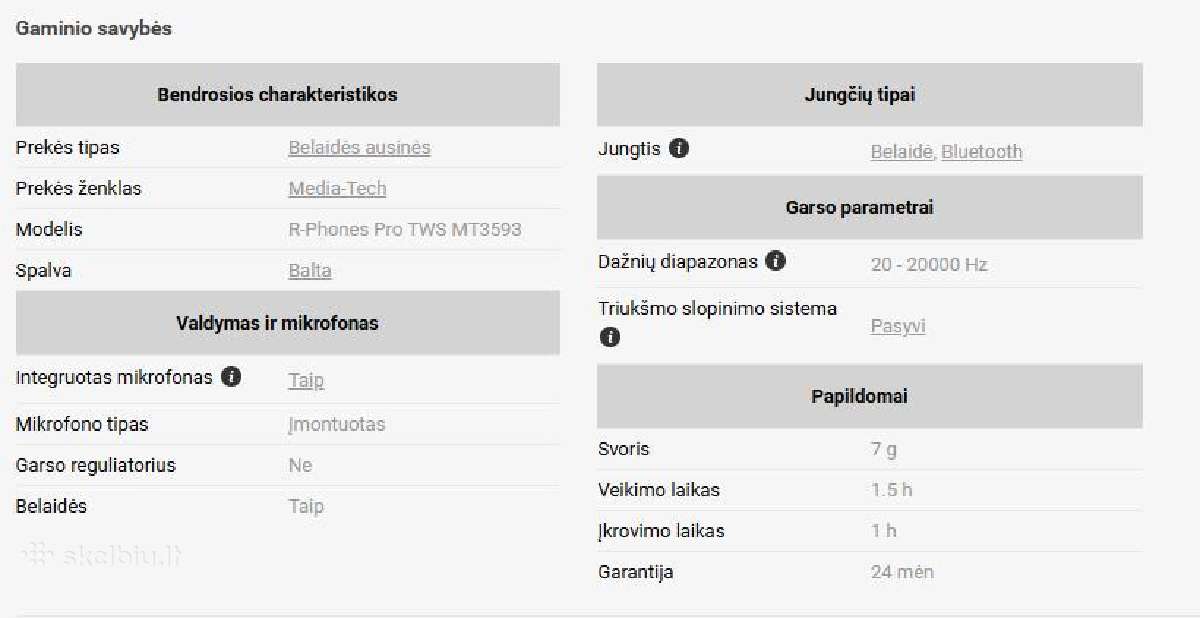 Bt ausinės Media-tech R-phones Pro Tws Mt359 - nuotraukos Nr. 13