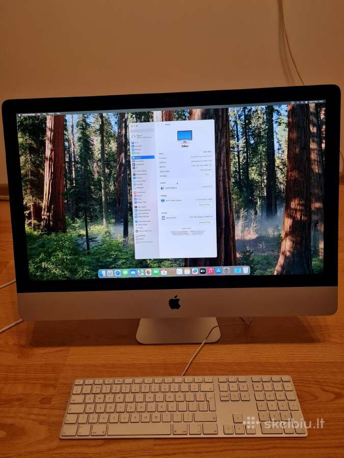 iMac 27 i5 2020 5k 3,3ghz 16gb RAM 512gb Sequoia15 - Skelbiu.lt