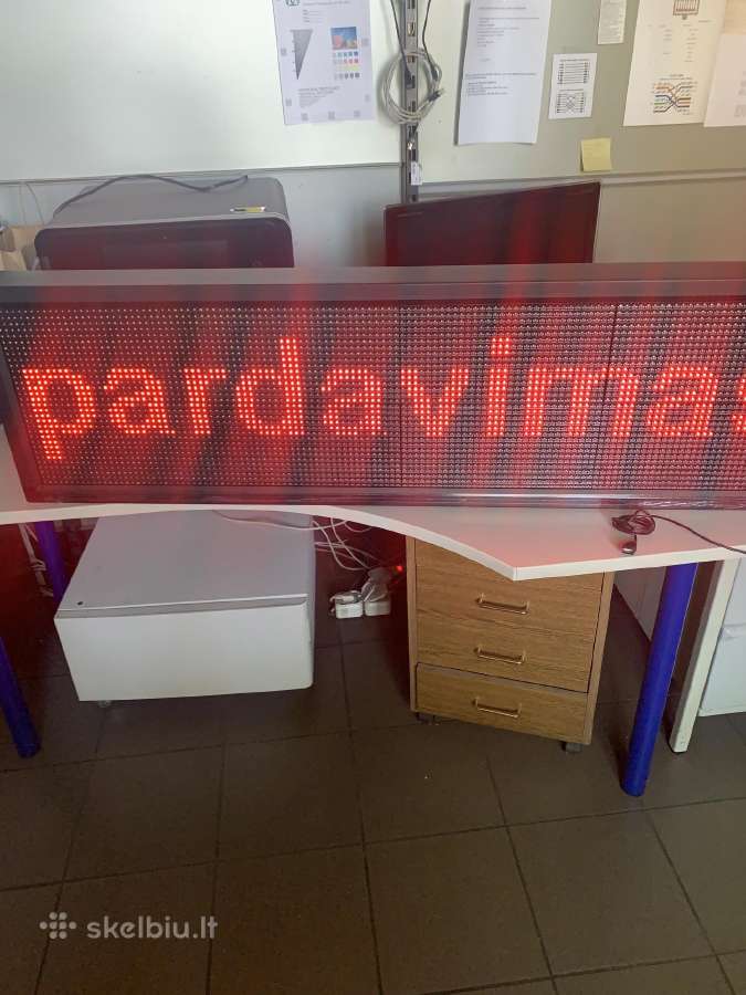 Reklaminė LED Lenta 135x39x9 cm.