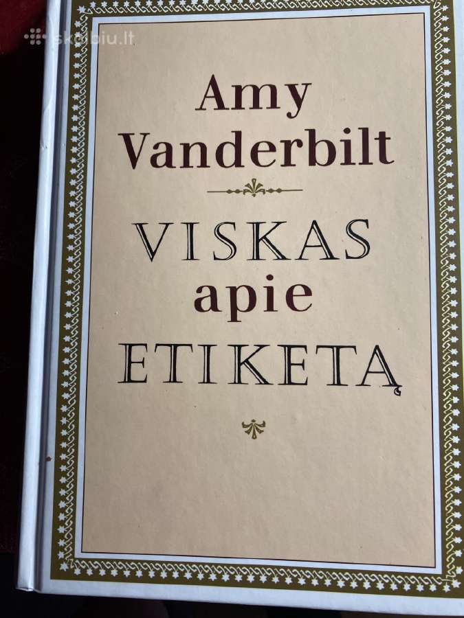 Parduodama knyga Viskas apie etiketa