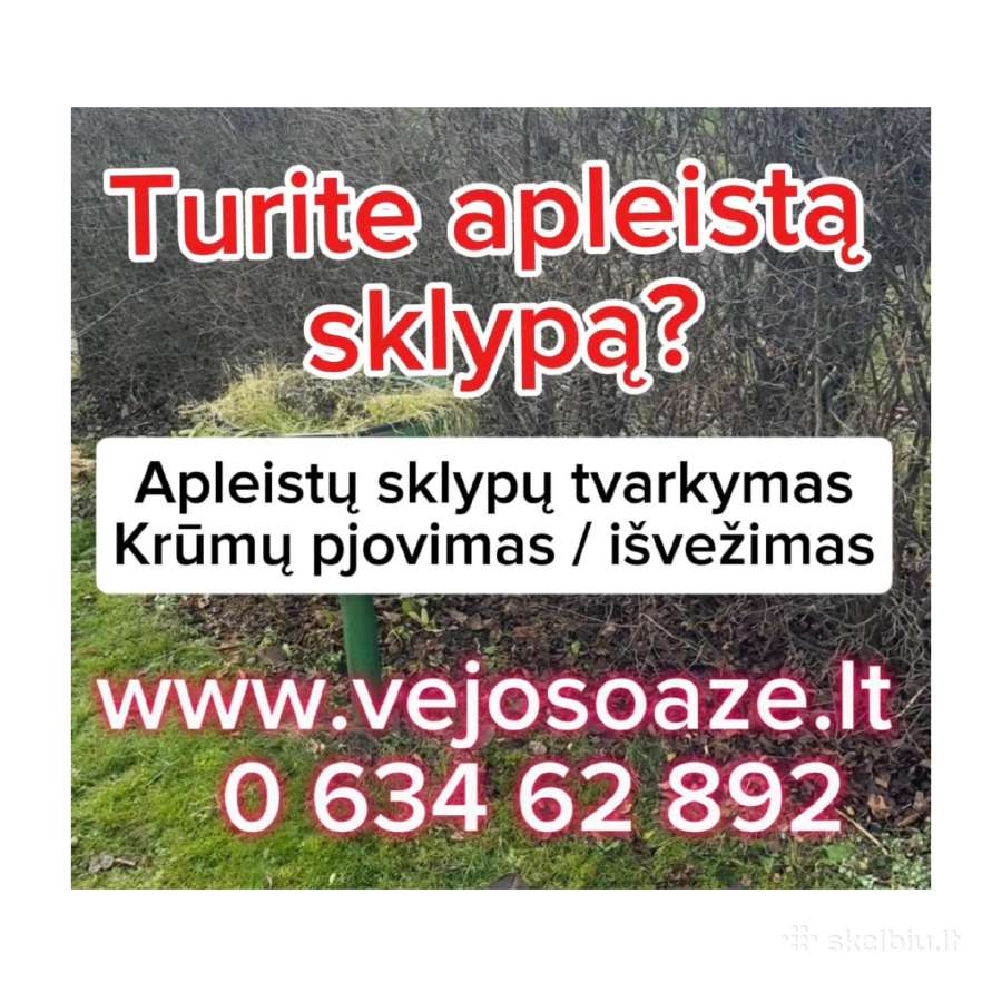 Vejos įrengimas / Apleistų sklypų frezavimas - nuotraukos Nr. 22