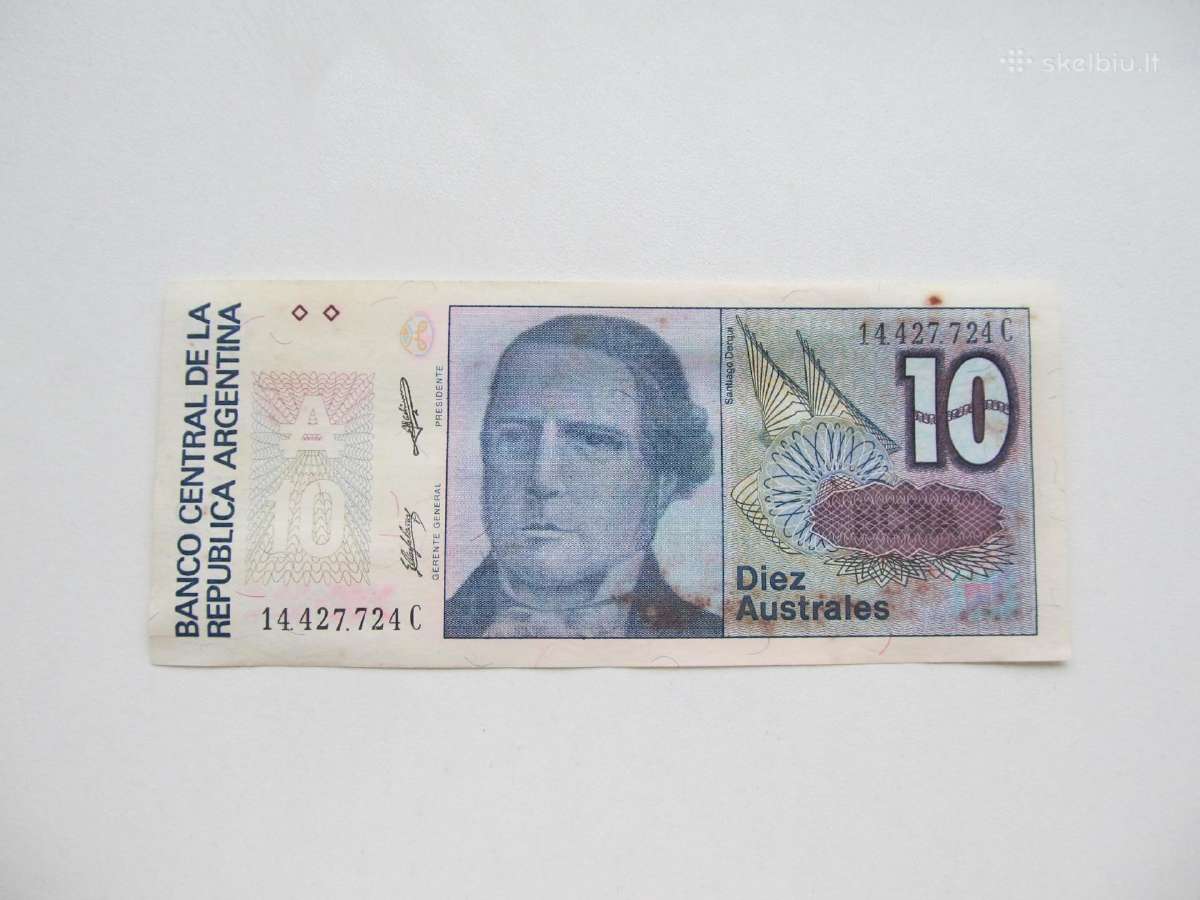 10 australes , Argentina , 1987