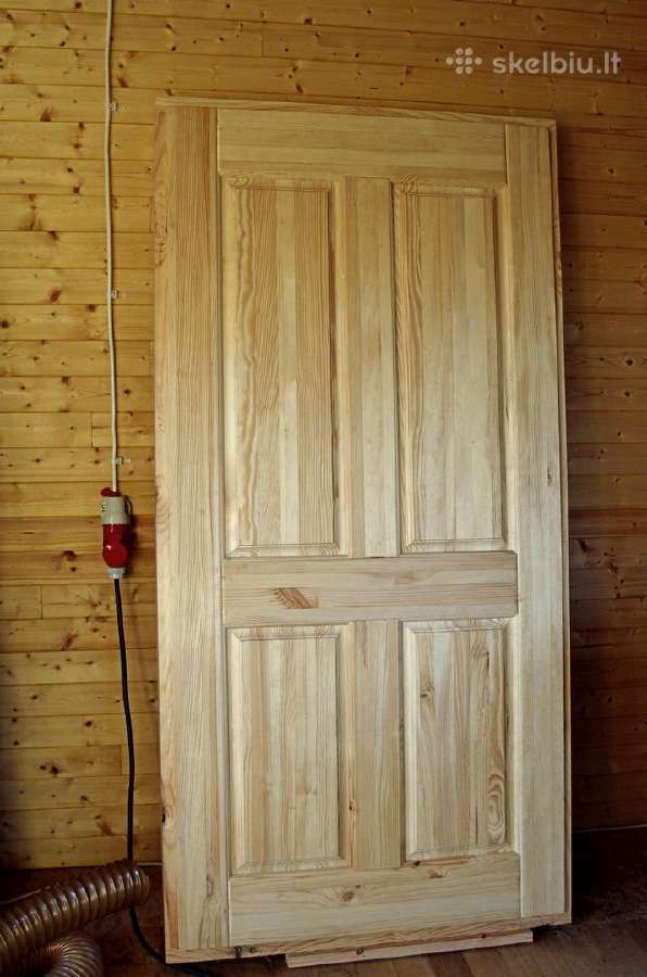 Medinės durys (pušinės arba lapuočių medienos) - nuotraukos Nr. 16
