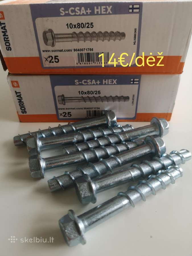 Parduodami nauji Sormat S-csa+ Hex 10x80/25
