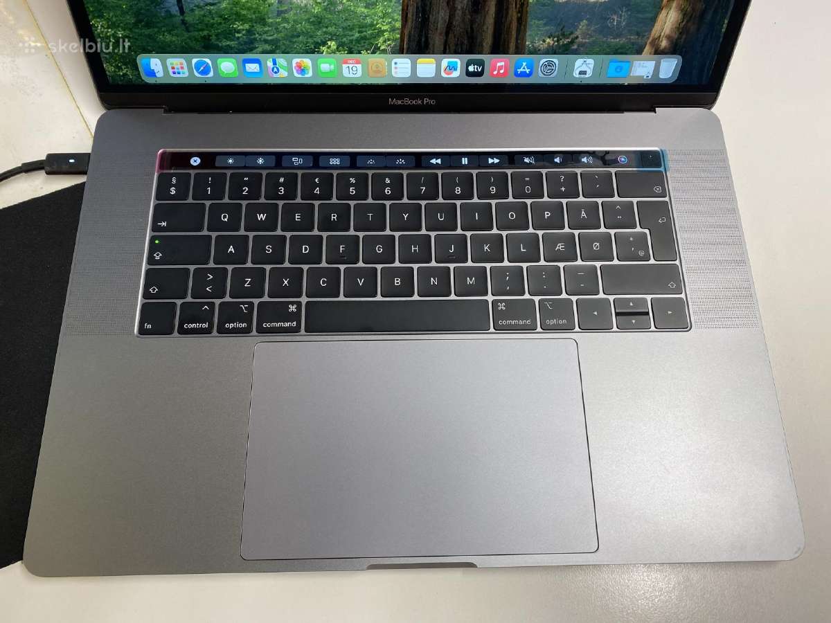 Apple MacBook Pro 15 (A1990) i7-9750h 16/256 #1-21 - nuotraukos Nr. 11